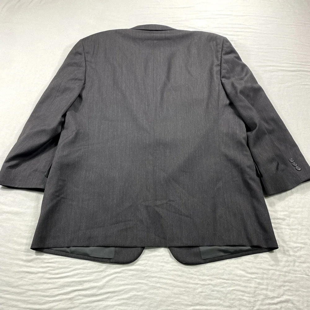 VINTAGE Ungaro Blazer‎ Mens 48L Gray Wool 2-Button Sport Coat Jacket Paris